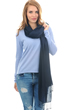 Cashmere & Seta uomo platine blu navy 201 cm x 71 cm